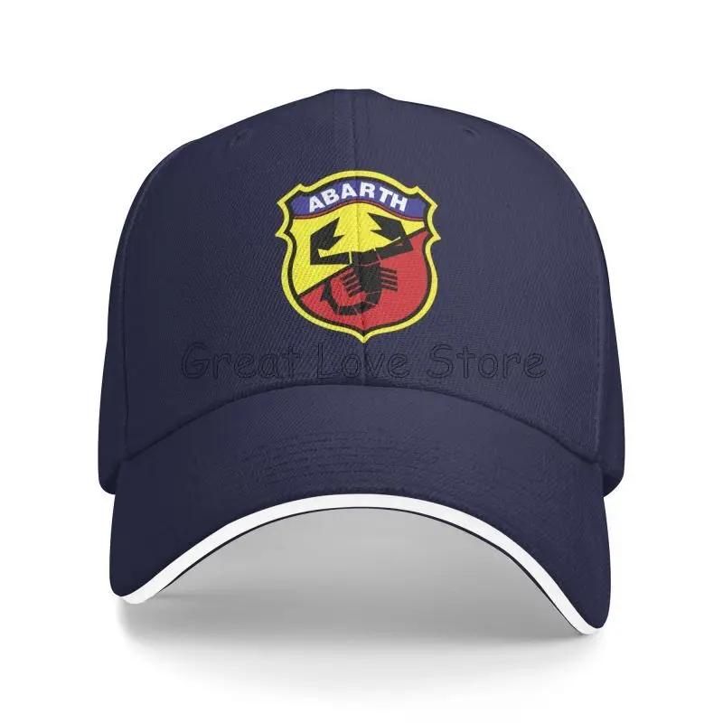 Custom Abarth C Print Sandwich Baseball Cap Dad Hat Golf Hat Summer Outdoor Travel Sun Protector Hats for Women Men Snapback Cap