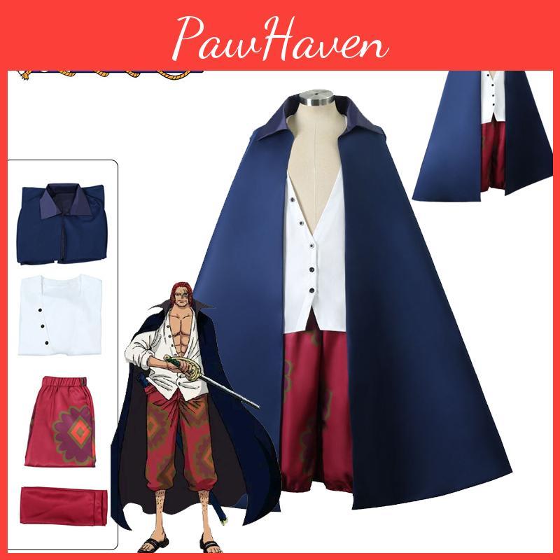 Role Play Outfit For Kids Adult One Piece Shanks Cosplay Costume Cloak