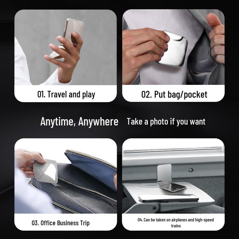 Beiyipin Stainless Steel Pocket Mirror