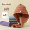 Gorro de Baño para Mujer de Secado Rápido Super Absorbente con Bordado Lindo