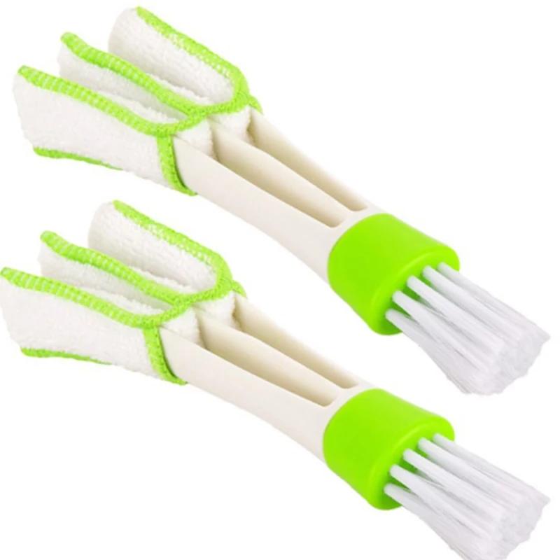 Car Air Conditioner Vent Brush Microfibre Car Grille Cleaner Auto Detailing Blinds Duster Car Cleaning Brush Interior Accessorie