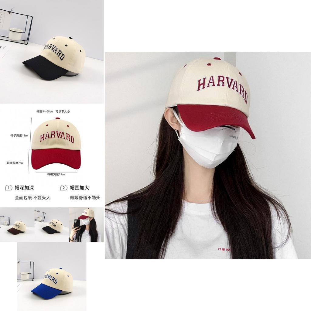 Stylish Women's Summer Baseball Cap Trendy Cotton Letter Design Sun Protection
