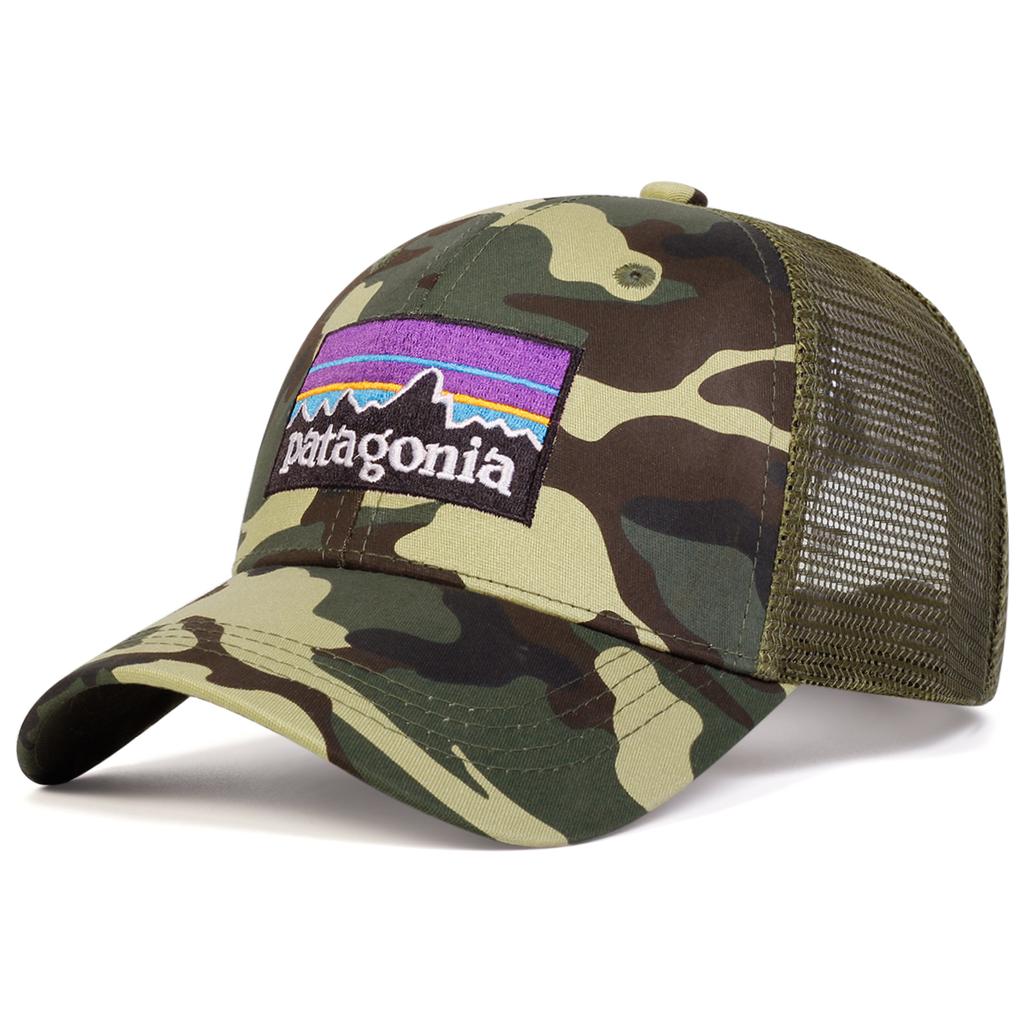 Unisex Buchstaben Bergkette Stickerei Verstellbare Hip Hop Baseballkappe Mesh Sonnenschutzkappen Frühling Sommer Outdoor Sport Reise für Frauen Männer