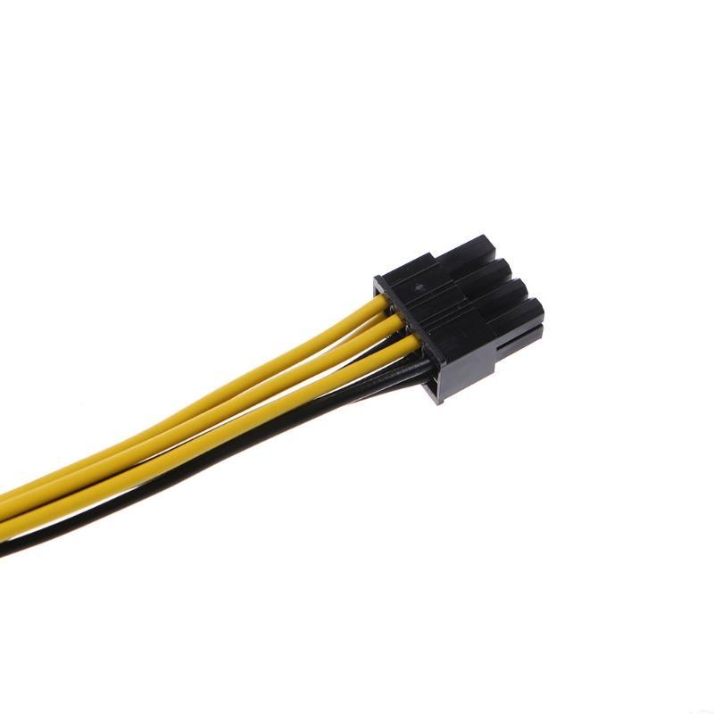 PCI Express PCI-E 6-Pin Female To 8-Pin Male Video Card Power Adapter Cable 18cm