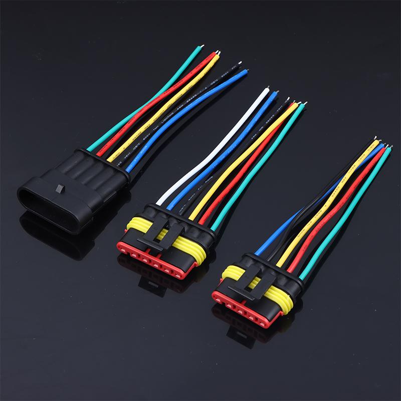 1/2/3/4/5/6 Pin Way Electrical Wire Connector, 18Awg Male Female Plug Socket, Quick Disconnect Wire Connectors For Car, Truck