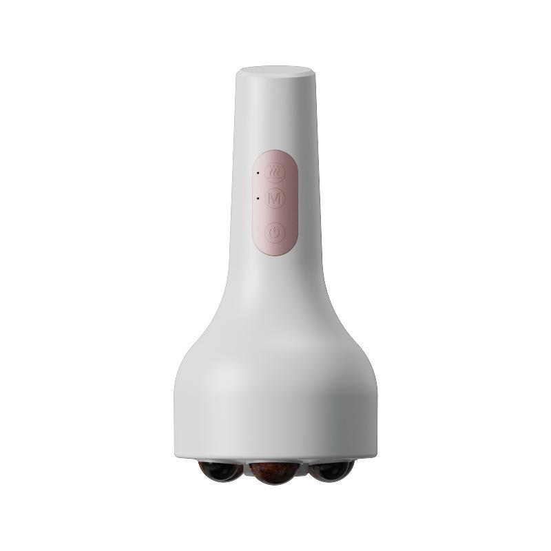 Bianshi Инструмент для разминания живота, Автоматический разминатель живота, Прижигание с подогревом, Электрический массажер, Массажер для талии, Массажер для живота белый