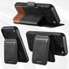 Magnetic Flip Case with Card Slot & Wireless Charging Stand for iPhone 17 Pro Max