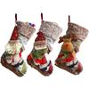 Christmas Stockings Large Xmas Gift Bags Fireplace Decoration Christmas Socks New Year Candy Holder Christmas Decor for Home