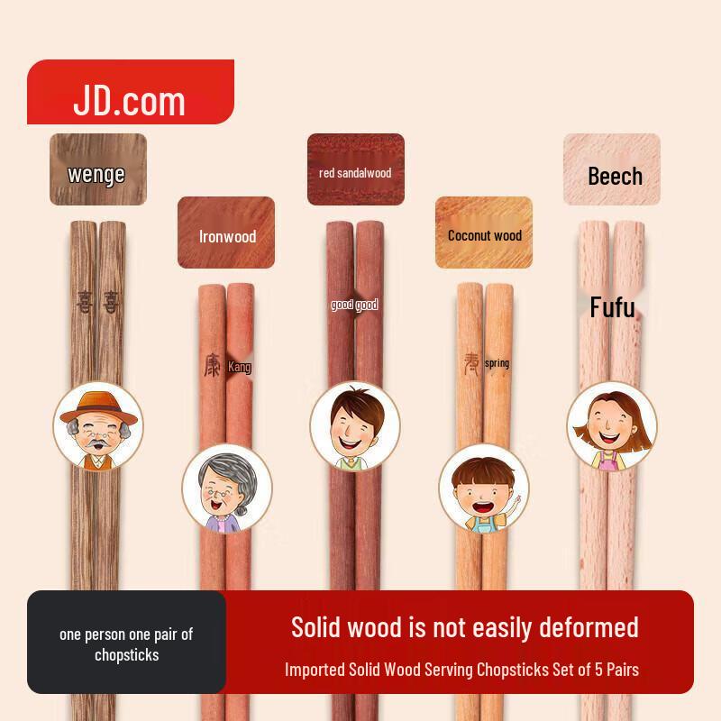 Jingdong Jingzao Household Chopsticks