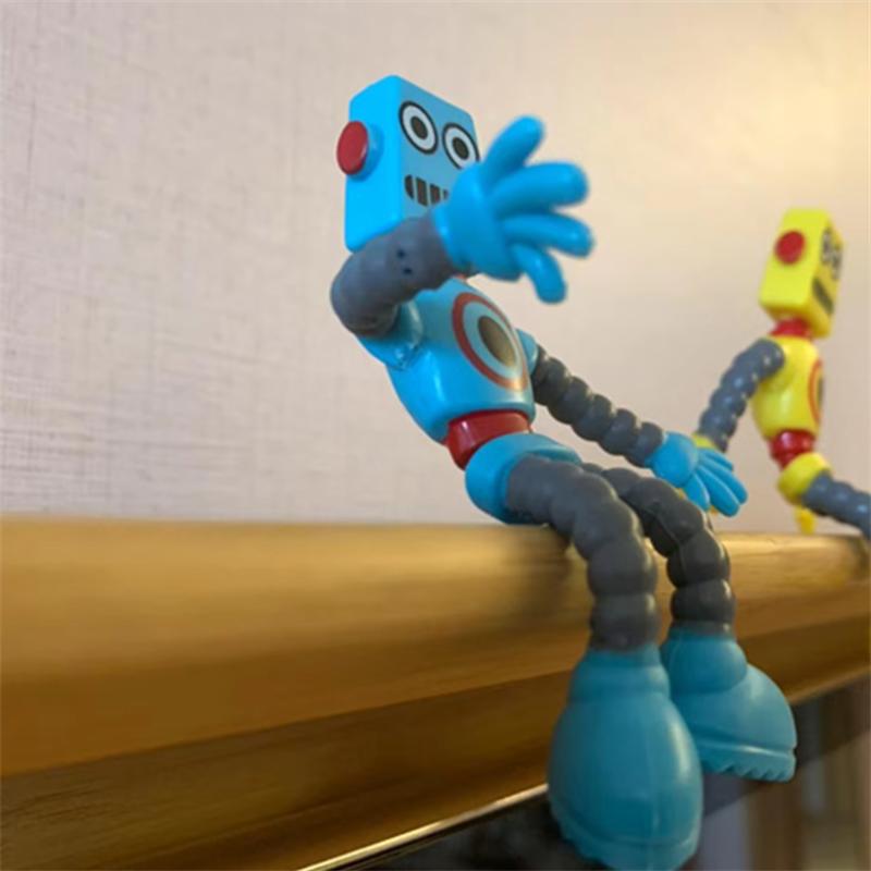 Flexible Bendable Figures Robot Toy Decompression Transfiguration Doll Desktop Decorations Versatile Toys With Various Shapes