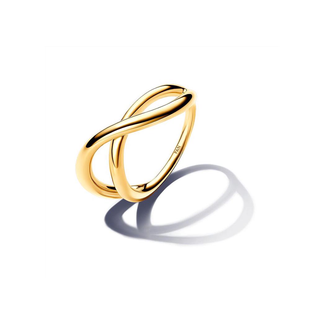 Panjia Dora White Copper-Plated Silver Love Pearl Ring: Irregular Design Valentine's Gift for Her