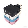 European Standard Rotating Plug Adapter – 180° Rotatable Multi-Outlet Extension Socket Cordless, Lightweight & Portable