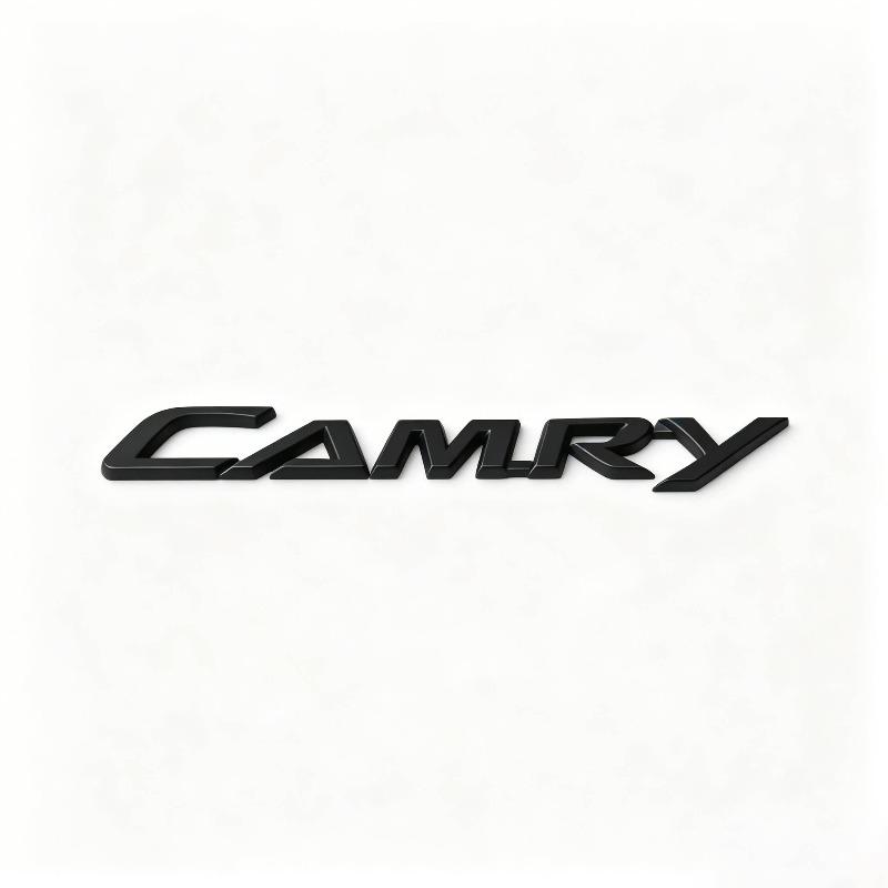 Applicable to car logo CAMRY English alphabet label personalized modification metal car sticker tail label black