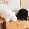 Cute 1120cm Rat Mouse Plush Toy Lifelike Black And White Mouse Doll Stuffed Animal Doll Birthday Xmas Gift