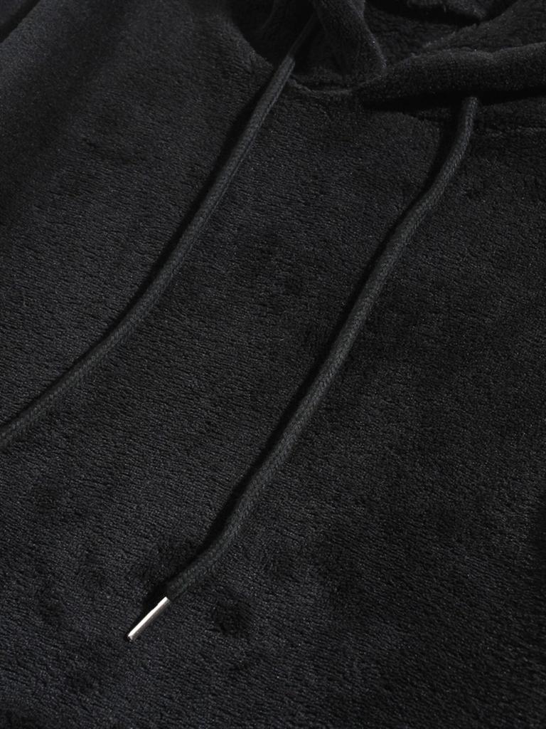 Beliebter Unisex Plüsch-Hoodie für Herbst/Winter – Lässige lockere Passform für Zuhause und Draußen