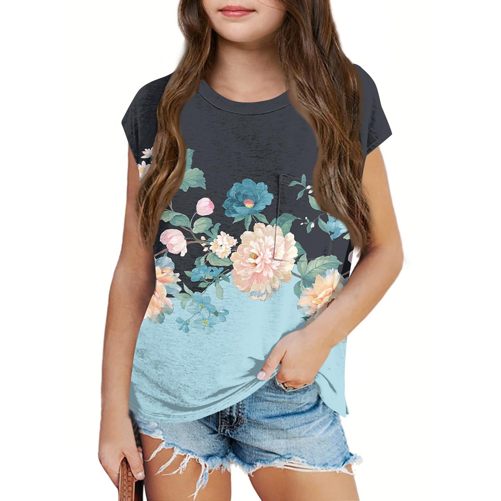 

Детское летнее пальто с круглым воротником и принтом, карман 130