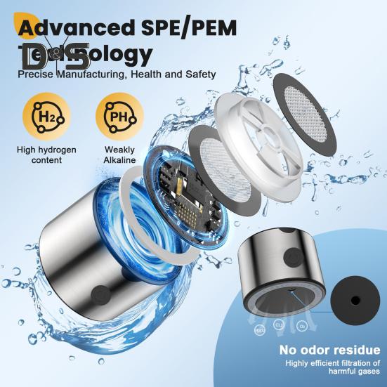 Hydrogen Water Bottle Generator 460ml Ion Membrane Electrolysis Tech 3 Min 2300+ PPB Hydro Water Cup Rechargeable Hydrogen Water Bottle Machine for