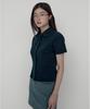 Moseullu Nylon Shirring Blouse (Black)