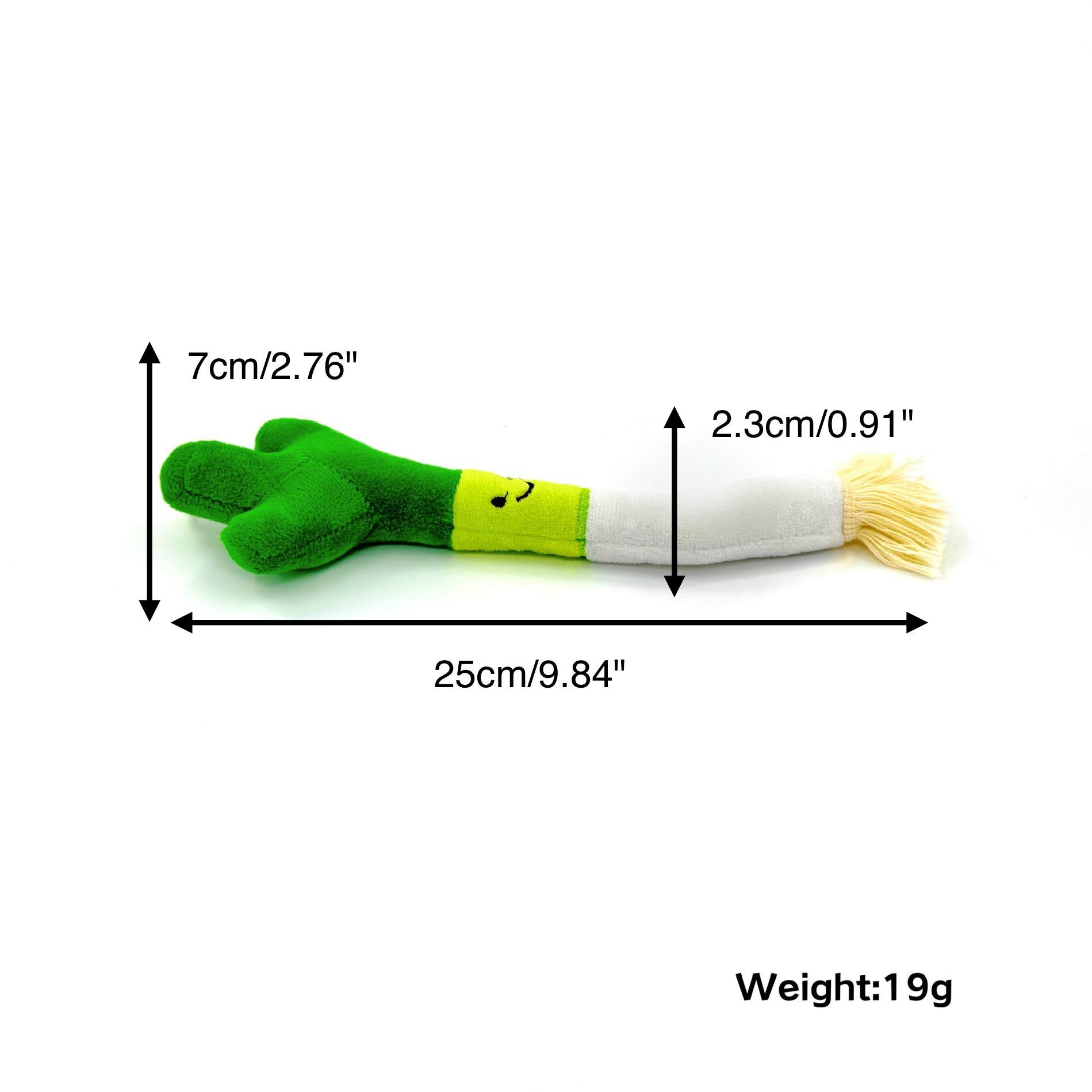 

Green Onion Shaped Cat Toy Interactive Kitten Teaser Stick Fun Chasing Playing Toy for Indoor Cats Pet Supplies зелёный