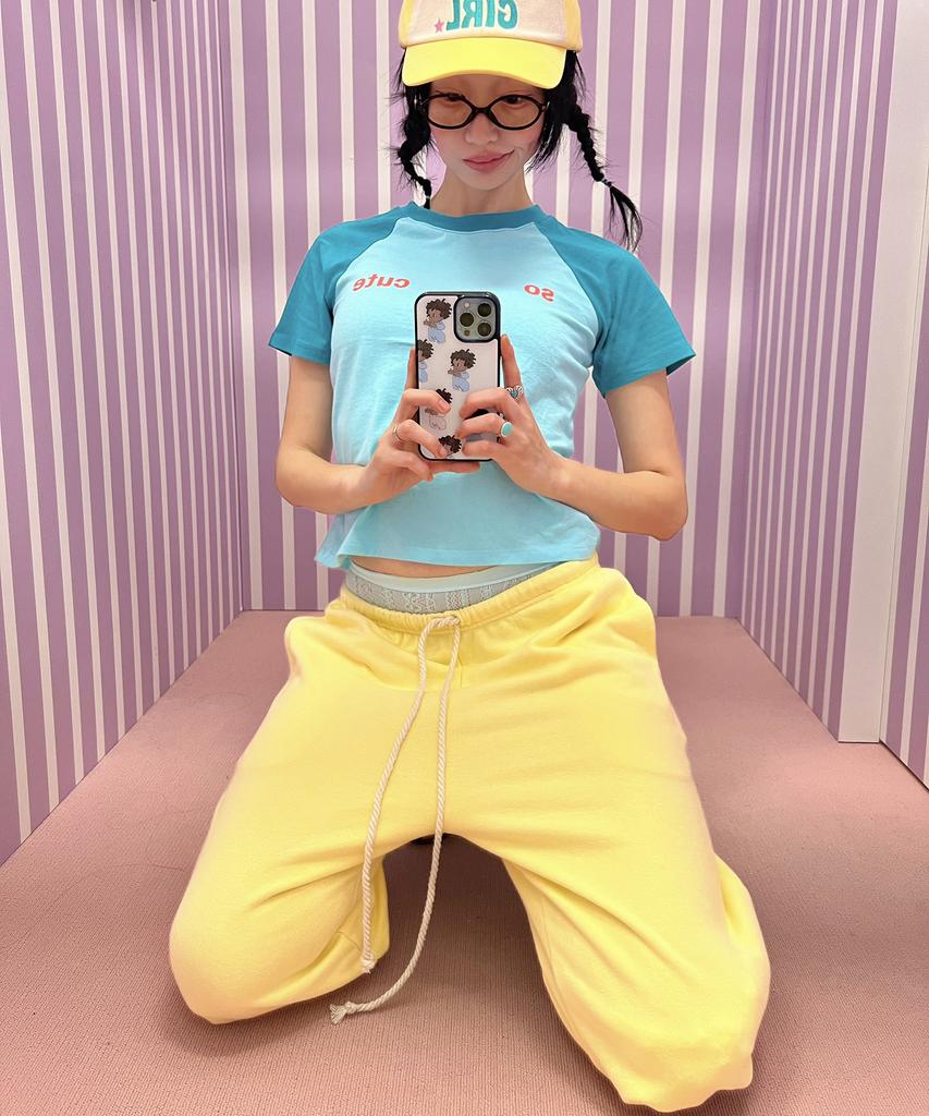 Kikoji And Tough Midi Pants Yellow