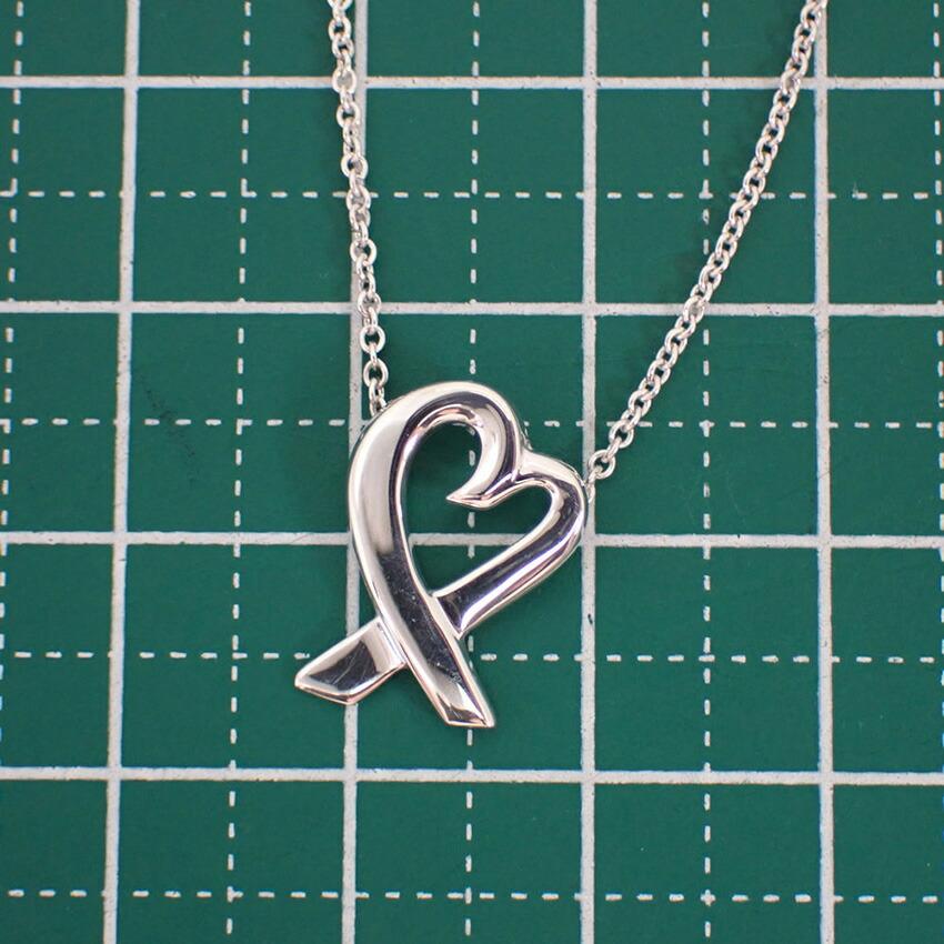 [Used] TIFFANY 925 Loving Heart Pendant/Necklace/g517-40