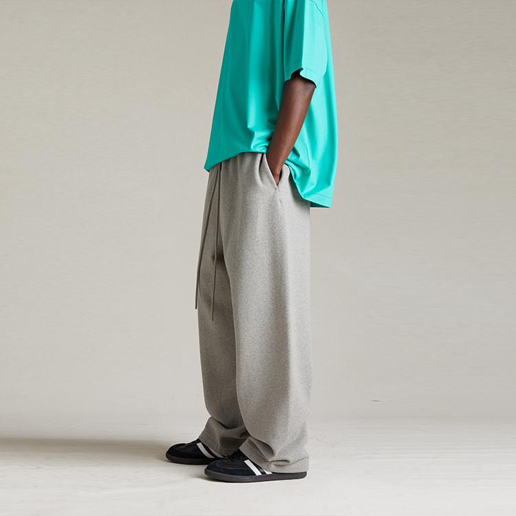 Fear of God Essentials Relaxed Pants Dark Heather Oatmeal Men Bottoms Grey 130SP244323F