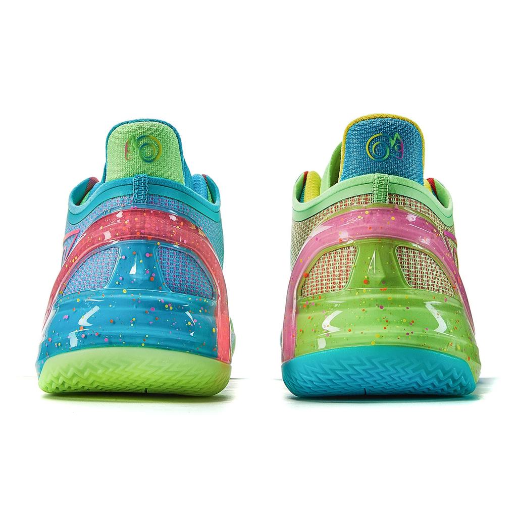 Li Ning Liren 4 V2 Low top Performance Basketball Shoes Men's Blue Green ABAU059-1