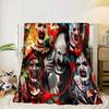Clown Horror Decke Flanelldecke für Bett, Sofa, Camping, Wandern, Picknick Zubehör, Geschenk für Familie Fan Geschenke