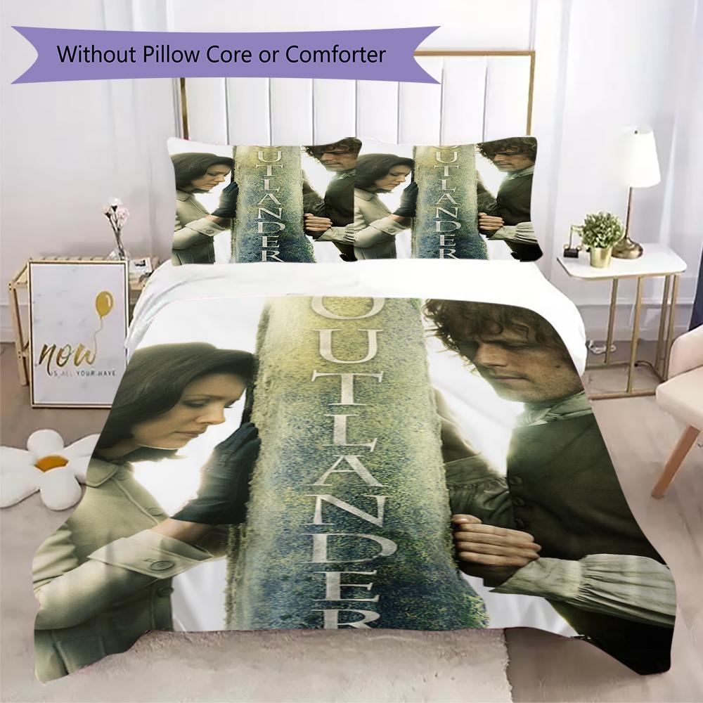 Vibrant Outlander Pattern Bedding Uilt Set Uilt Cover Pillowcase Home Decoration Birthday Gift (1 * Duvet Cover + 2 * Pillowcase Without Core)242