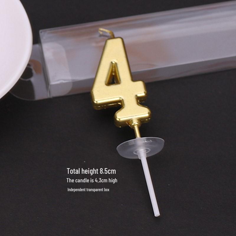50 Gold and Silver Number Candle Cake Toppers - Individually Boxed Party Decorations