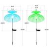Color-Changing Solar Fiber Optic Jellyfish Lights for Outdoor Courtyard