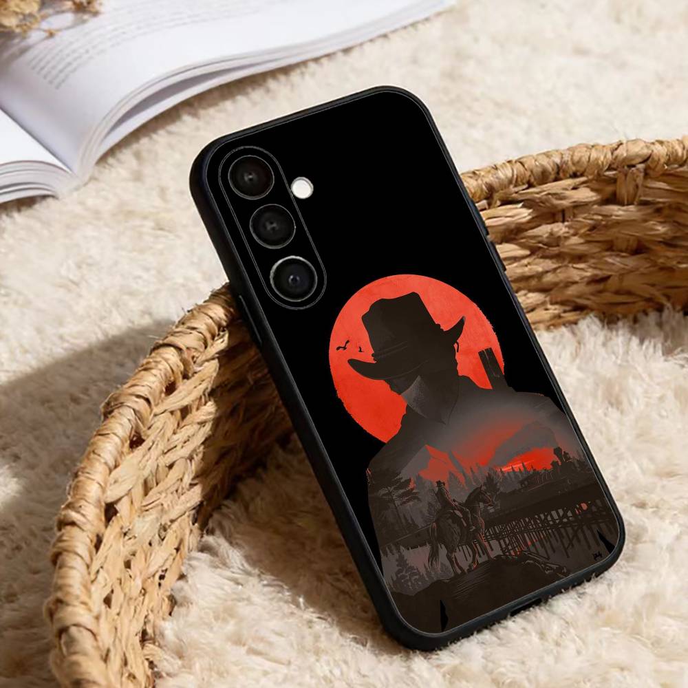 Game Red Dead R-Redemption Phone Case For Samsung Galaxy A13,21s,22,31,32,52,53,71,72,73,Soft Black Cover