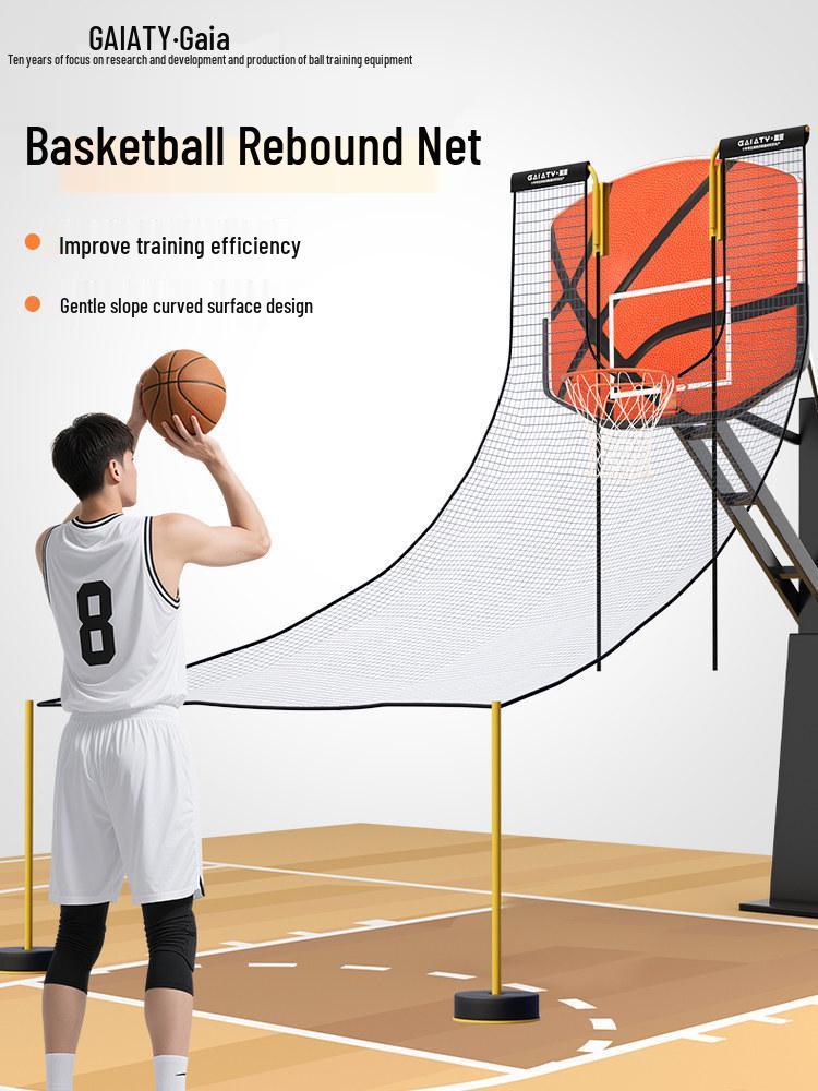 Automatic Basketball Rebound Trainer and Shooting Backboard System