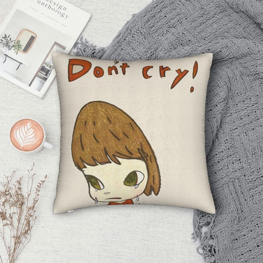 Art Yoshitomo Nara Printed Pillowcase Cushion Cover Throw Pillow Cover Warm Bed Decoration Square Multiple Sizes