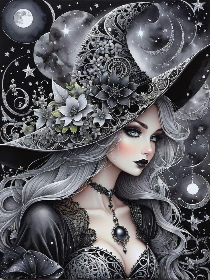 Fairy Dust AB Wonderful Witch Girl 5D Diamond Painting Kits Cartoon Magic Woman Art DIY Drills Mosaic Embroidery Cross-stitch