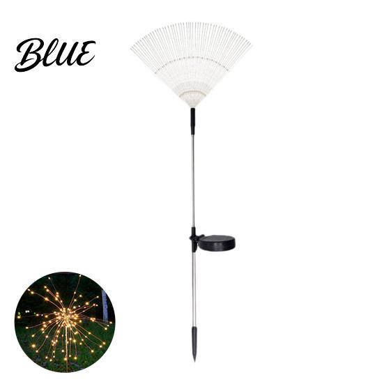 Modern Outdoor Mood Lighting Solar Garden Stake Light 200 LED Dandelion Firework-like Decorative Lights IP65 Waterproof Lamps Landscape with 8 Modes