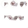 Christmas Ribbon Tree Decor Printed Wired Glitter Reindeer Decorative Linen