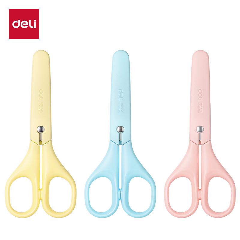 Deli Kids' Safety Scissors with Round Tip - Ideal for Crafts & Paper Cutting, Model 6023 - Perfect Children's Day Gift