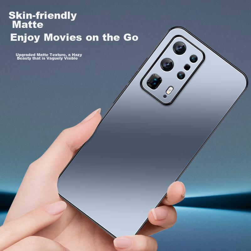 Huawei P40 Pro+ Phone Case, P40 Pro+ Protective Cover, AG Frosted Lens Full Protection Shockproof Soft Case, HUAWEI Simplen, Outer, Graphite Black