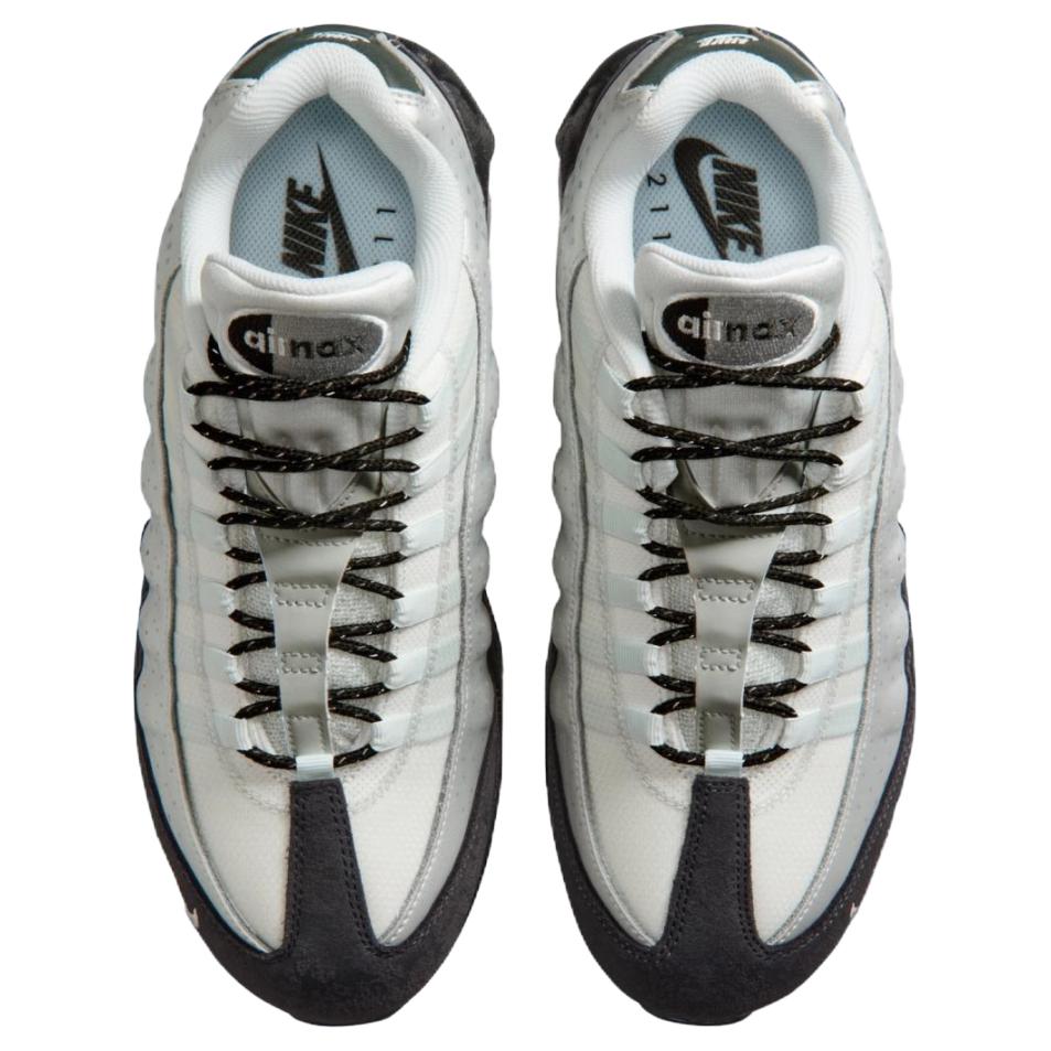 Nike Air Max 95 OG 211 Unisex Sneaker Schwarz Photon-Staub Metallisch-Silber Dunkel-Rauch-Grau Kühl-Grau Off-White Gymnastikrot IQ3363-025