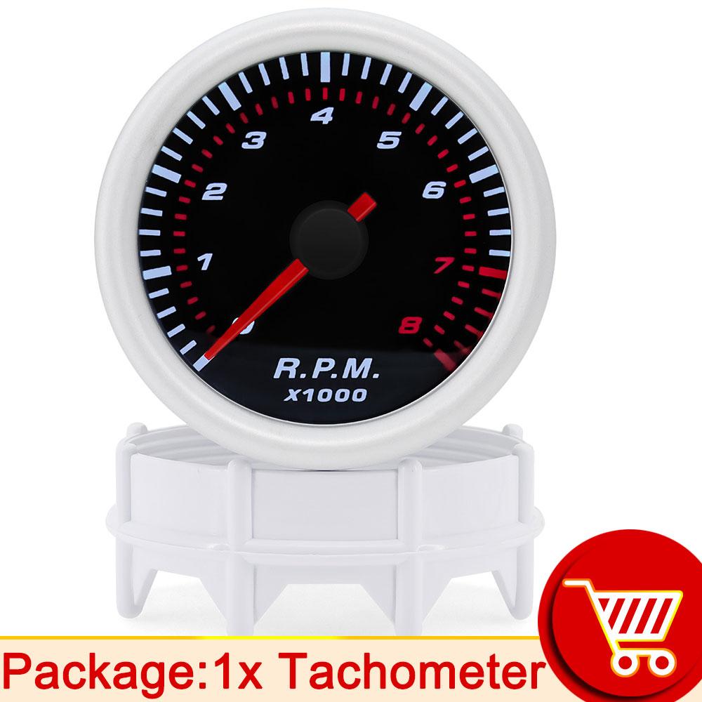 AD 52mm Turbo Boost Gauge -1-2 Bar Car Smoke Len Pointer Kit 1-30 PSI Water Temp Oil Pressure Gauge Tachometer Universal