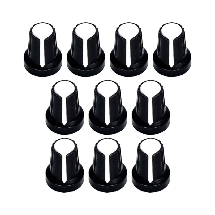 10PCS ABS Guitar Control Knobs Round Knob Set Plastic Volumes Knobs for Precise Volumes Tone Tuning on Electric Guitar
