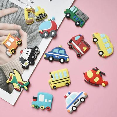 6 Stück Kreative Cartoon Auto Kühlschrankmagnete für Kinder Kleine Größe Magnetischer Kühlschrankmagnet Transportmagnete