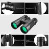 12*42 HD Zoom Binoculars Low Light Level Night Vision Binocular BAK4 Prism Long Distance Telescope with Diopter Ring