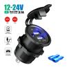 Car USB Charger Socket Motorbike Cigarette Lighter 5V 3.1A Outlet Waterproof Power Adapter for 12-24V Car RV Boat Truck