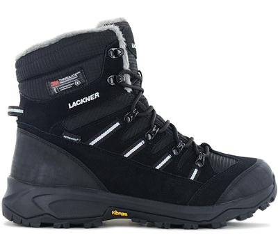 Lackner Kitzbühel Snowbound STX Thinsulate - Męskie Buty Zimowe Z Podszewką Ocieplaną 7449 Czarne ORYGINALNE
