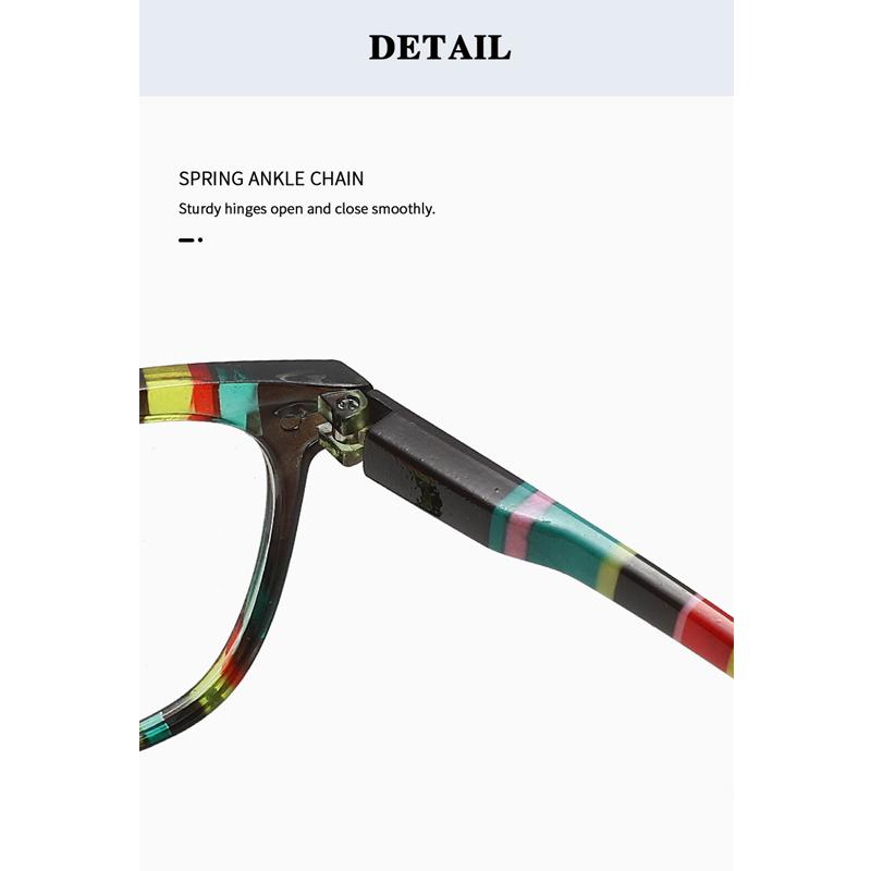 Retro Chequer Colorful Women Reading Glasses with Presbyopia Eyeglass High-Definition Anti Blue Light Men Eyewear +1.0+1.5+2.0+2.5