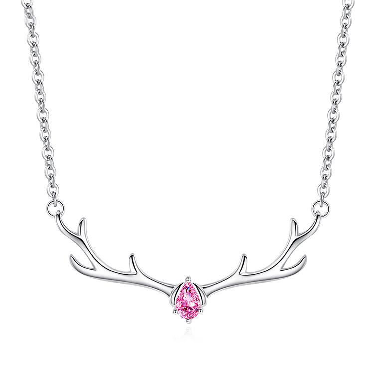 

Ожерелье Yilu You, женская модная подвеска в виде рога оленя на ключицу, рождественский подарок