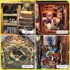 Diy Wooden Time Magic Club Cottage Dollhouse Miniature Model Kits With Warm Lights 3D Puzzle Handmade For Friends Birthday Gifts
