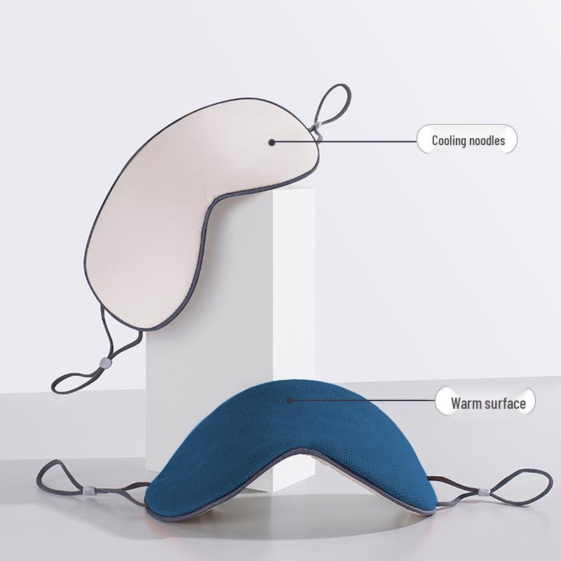 

Маска для сна с датчиком льда двойного назначения 2024: Прохладный и теплый, Унисекс, Не шелк